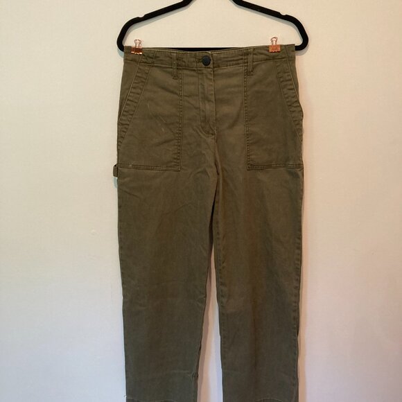 Army green khaki cargo pants size M. - Picture 2 of 8